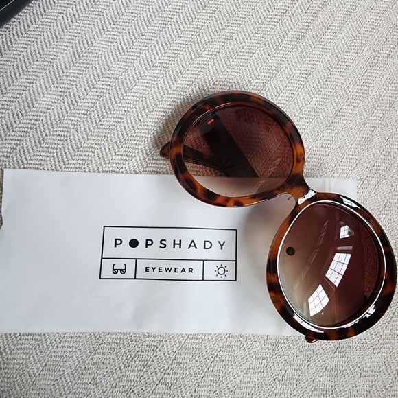 Pop Shady Oversized Bubble sunglasses UV 400 light protection😎 - Tortoise shade - Picture 6 of 8